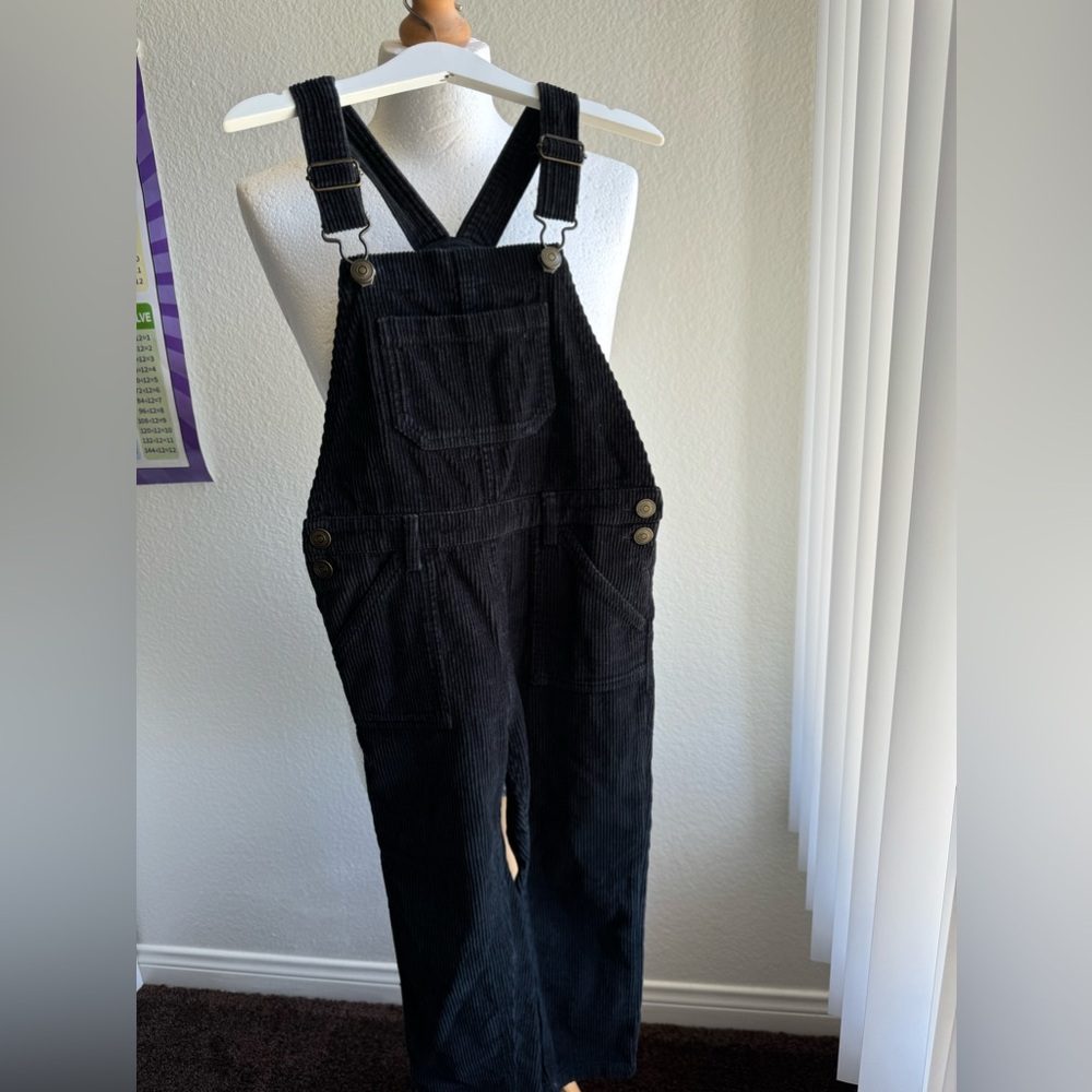H&M dungarees, corduroy fabric.